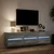 Zidni TV ormarić s LED svjetlima siva boja hrasta 180x31x45 cm
