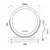 Stensko ogledalo LED MAKE-UP White 40 cm