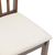 vidaXL Jedilni stoli z blazinami 2 kosa Brown Solid Wood Rubber