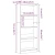 Polica Crni hrast 60 x 24 x 143 cm Konstruirano drvo