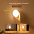Heart Lock Lampa sa senzorom pokreta, 2400mAh, Bela