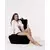 Atelier del Sofa Lazy bag Crni