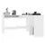 Kutni radni stol bijeli 120 x 140 x 75 cm od iverice