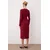 Trendyol Milla Ženska haljina Twoaw26El00182, Bordo
