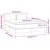vidaXL Box spring postelja z vzmetnico LED temno siva 140x200 cm blago