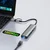 Hub postaja Techsuit BoostNetLink 5v2 (H3) USB, USB-C - 3x USB-A, 1x USB-C, Ethernet RJ45, 1000Mbps - gray