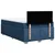Vidaxl Box spring postelja z vzmetnico modra 120x190 cm blago