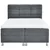 Carryhome POSTELJA Z VZMETNICO 160 cm x 200 cm , tekstil modra, siva