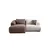Atelier del Sofa Ugaona garnitura Sofia, 200x155x105 cm, Braon-bela