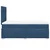 Vidaxl Box spring postelja z vzmetnico modra 120x190 cm blago