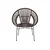 Stol Berwyn 2294 (Temno rjava) Temno rjava, 80x70x49cm, Ratan, Kovina