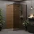 Stena za prhanje Rea Flexi Brown/Black 110