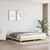 Vidaxl Posteljni okvir brez vzmetnice krem 180x200 cm blago