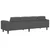 Sofa Tamno siva 250 x 77 x 76 cm Kordura tekstil