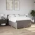 Vidaxl Box spring postelja z vzmetnico taupe 140x190 cm blago