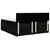 vidaXL vidaXL Box spring postelja z vzmetnico črna 180x200 cm blago, (21310132)