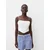 Bershka Top off-bela
