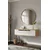 Hanah Home komoda Meyra 120, 120 cm, hrast Sapphire / bela / zlatna