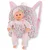 Batoh s klokankou Floral Corolle pre 30 cm bábiku nastaviteľné ramienka CO110800