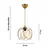 OPVIQ Luster Kruhovy Gold