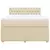 VIDAXL Box spring postelja z vzmetnico krem 160x200 cm blago
