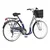 Bicikl City Visitor Vintage 26 Alu 18 V-Brake 6 Brzina 155-178cm (S/M) Plavo Srebrni Perla UV