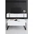 Hanah Home Set TV Komoda i klub sto Belo-Crni