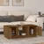 Greatstore Klubska mizica medeno rjava 110x50x40 cm trdna borovina