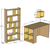 Hanah Home Radni sto i polica za knjige Box 845HCT3811