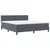 vidaXL Box Spring Postelja z Blazino Temno Siva Super King Žamet