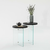 HANAH HOME Set stolova Serenity 2 Anthracite Transparent