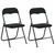 Sklopiva stolica 2 pcs Crna 48 x 44 x 78 cm Baršun