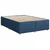 Vidaxl Box spring postelja z vzmetnico modra 140x200 cm blago