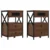Noćni ormar 2 pcs Smeđi hrast 40 x 31 x 60 cm Konstruirano drvo