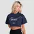 GymBeam Women‘s Earned Cropped T-shirt Midnight