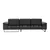 Atelier del Sofa Ugaona garnitura Antracit