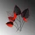 Wallity Zidna dekoracija Feuille 1, 73x76x4cm, Šarena