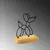 Aberto Design Dekorativna figura Swell, 22x8x17 cm, Crna