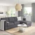 VIMLE Sofa trosed, s lenjivcem/Gunnared zagasitosiva