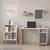 Hanah Home radni sto sa policom Venaro Set 2 (Desk + Small Bookcase), beli / orah