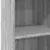 Visoka komoda siva boja hrasta 50x41x124 cm konstruirano drvo