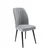 Hanah Home set trpezarijskih stolica Platinum 2 kom, siva tkanina Jerry, braon metalne noge