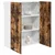 Vidaxl Viseča omarica Dimljeni oreh 80 x 31 x 100 cm Konstruiran les