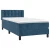 Vidaxl Box spring postelja z vzmetnico temno modra 80x200 cm žamet