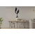 WallXpert metalni zidni ukras 5684, vinska čaša od profila dva lica, 75 x 28 cm, crni