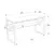 Hanah home Radni sto 120x72,8x60?cm Belo-Zlatni
