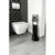 WENKO 24982800 - set za WC RAVINA 20x70 cm nerđajući čelik/crna