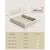 Songmics Posteljni okvir 2093x1634x110 cm bež