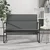 Vidaxl Klop temno siva 100x64x80 cm blago