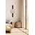 Wallity Zidni sat Vlnt103Syhcp, 30x80 cm, Crno-bež